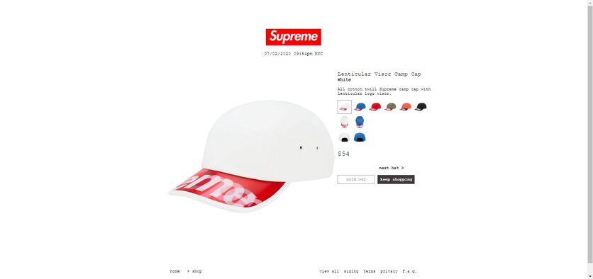 Lenticular Visor Camp Cap | Supreme Camp Cap Wiki | Fandom