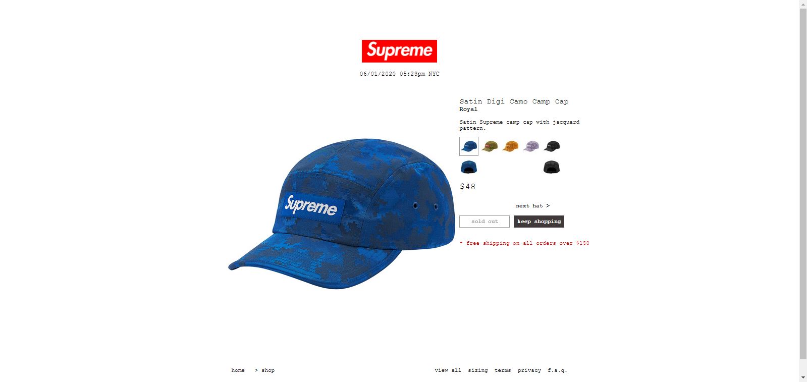 Satin Digi Camo Camp Cap | Supreme Camp Cap Wiki | Fandom