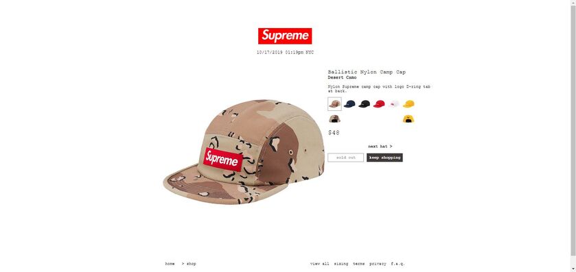 Ballistic Nylon Camp Cap | Supreme Camp Cap Wiki | Fandom