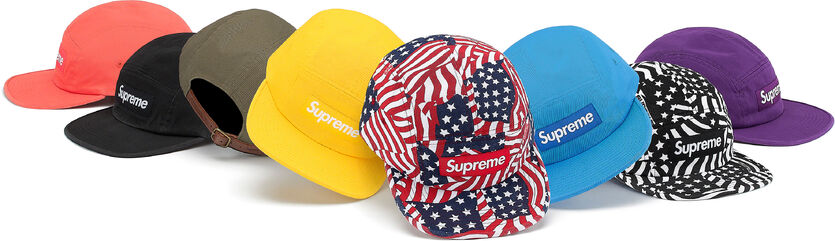 Supreme Washed Chino Twill Camp Cap (SS20) Blue