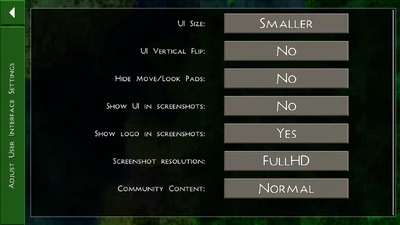 UI Settings