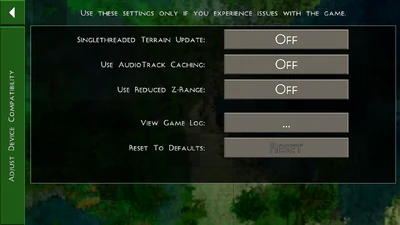 Compatibility Settings