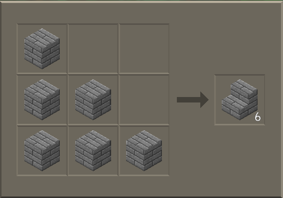 How to make Stone Brick Stairs in Minecraft