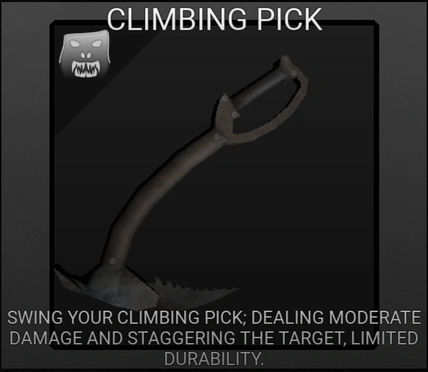 Climbing Pick Survive The Night (Roblox) Wiki Fandom