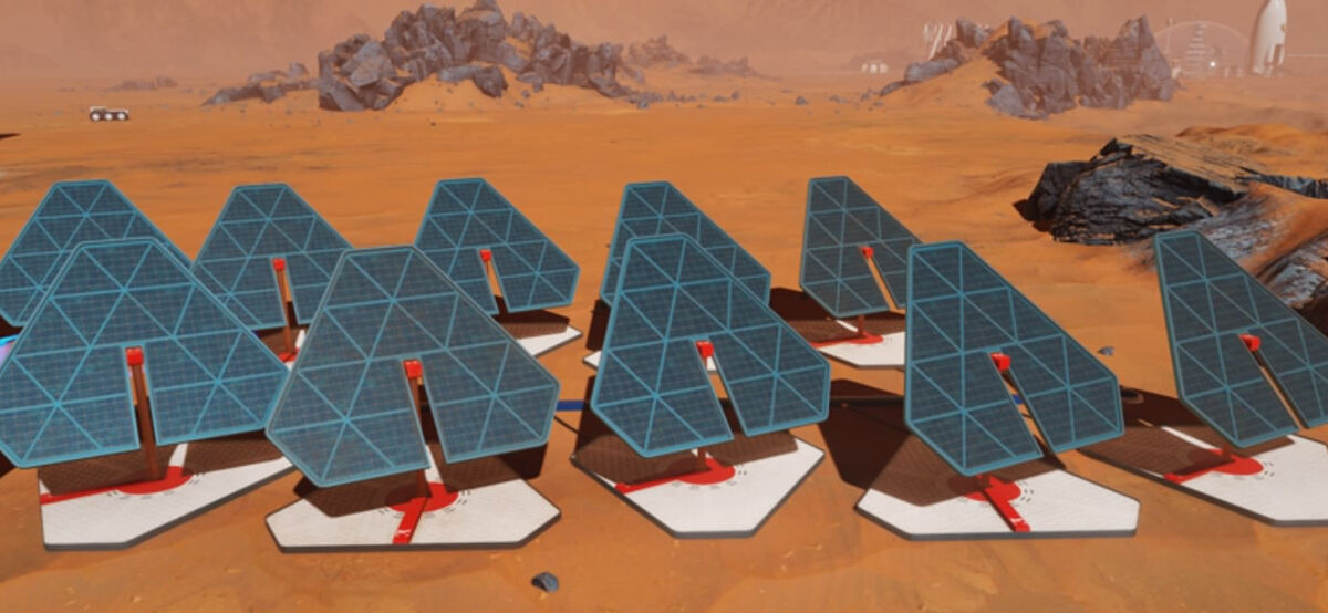 Can you make solar panels on mars