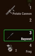 A Potato Cannon in the HUD