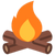 A campfire