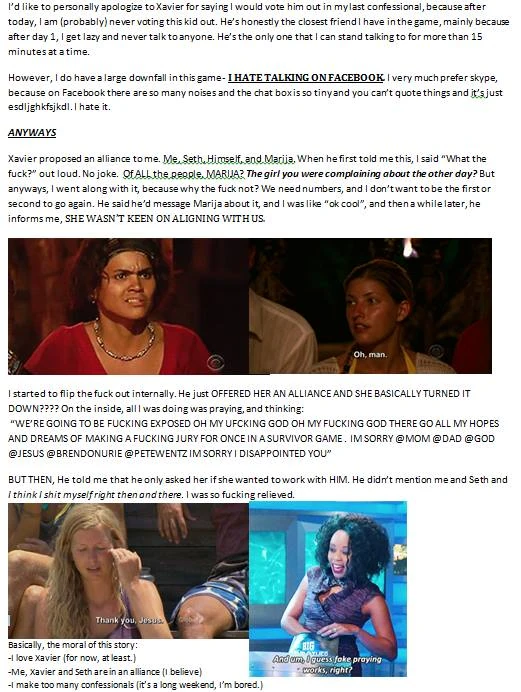 Trainwreck Waiting to Happen/Confessionals Survivor ORG Wiki Fandom