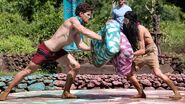 Jarrad faces off against Mark W. at the Sumo-ans Immunity Challenge.