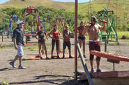 Mana competes in the fourth Immunity Challenge, Ow Pairs.