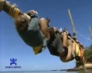 Chapera competes in the sixth Immunity Challenge, Vampire Bats.