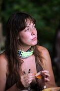 Amanda on the merged tribe, Dabu.