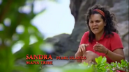 Sandra giving a confessional.