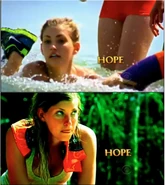 Hope's shots in the opening.