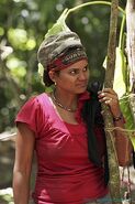 Sandra at the Villains camp.