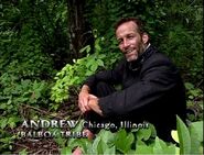 Andrew making a confessional.