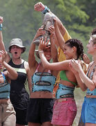 Stephenie finally wins an Immunity Challenge.