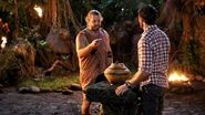 A.K. plays a Hidden Immunity Idol at Samatau's first Tribal Council.