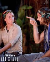The Final Two of All-Stars at the Final Tribal Council.