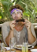 Cole at the merge feast.