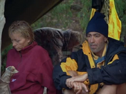 Keith with Tina at Barramundi camp.