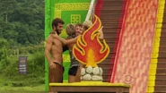 Cochran is congratulated for winning the Final Immunity Challenge.