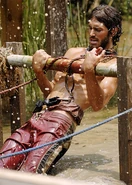 Erik competing during the challenge.