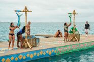 Chanelle competes against Swati on the puzzle for Vati in Beyond the Tuna.