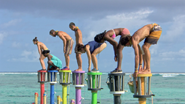 Maku Maku competes in the seventh individual Immunity Challenge, Vertigo.