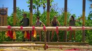 Monica competes in the Reward/Immunity Challenge, Chain Reaction.