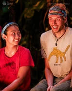 Aileen and Scott at Tribal Council.
