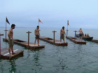 Balboa competing in the first individual Immunity Challenge.