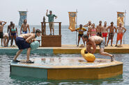 John faces off against Jon in Survivor Sumo.