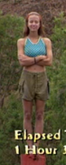 Amber at the first individual Immunity Challenge.