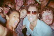 Brenda and her fellow castaways having fun at Ponderosa.