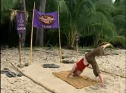 Courtney doing Yoga.