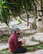 Feras praying.
