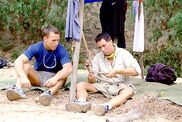 Keith and Colby at Ogakor camp.