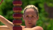 Candice at the challenge in Blood vs. Water.