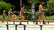 Los Otros competing in the Immunity Challenge, Ram-Ball On.