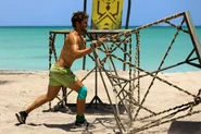 Leones competing in the Immunity Challenge, Styx / Box Car Blues.