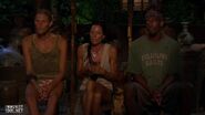 Gervase, Monica, and Tyson at Final Tribal Council.