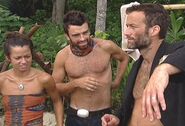 The tribe is stunned when Johnny Fairplay revealed that Drake purposely lost the first challenge Morgan won