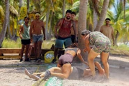 Jaguares competes in the Immunity Challenge, Kicking and Screaming.