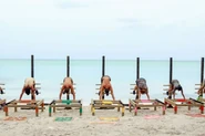 The Merged Tribe competes in the fifteenth Individual Immunity Challenge.