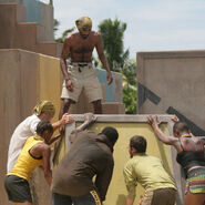 Raituhn building their staircase in Maldives.