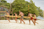 Lairo competes in the second Reward/Immunity Challenge, Rung O Star.