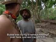 Survivor.Vanuatu.s09e08.Now.the.Battle.Really.Begins.DVDrip 324.jpg (54 KB) Rory talks to Sarge about Bubba's elimination.