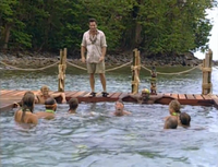 Rattana competing in the first individual Immunity Challenge.