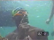 Gervase at the first ever individual Immunity Challenge.